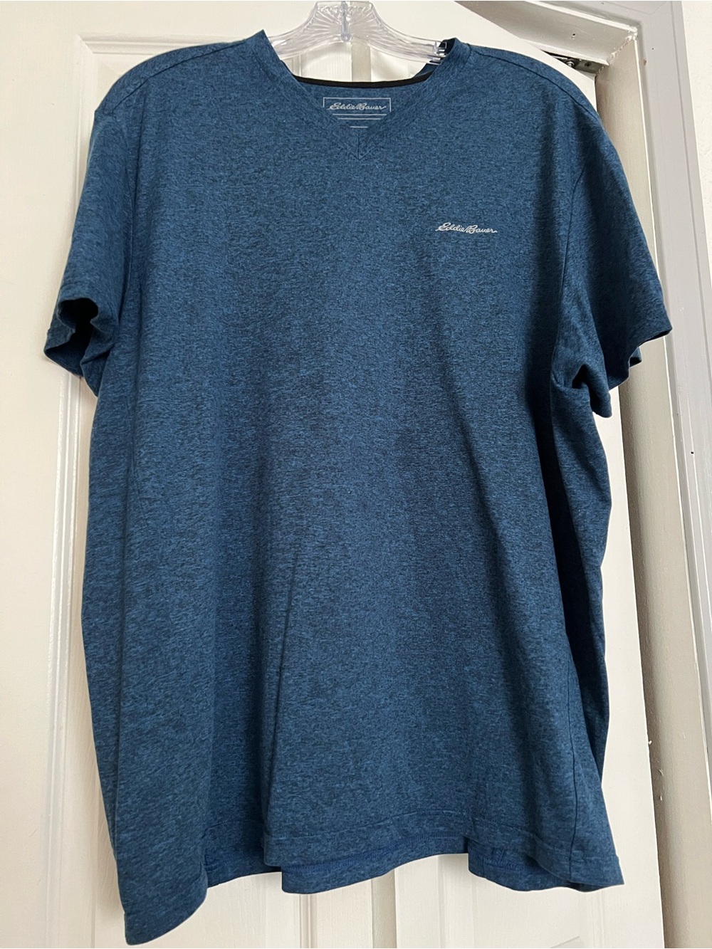 Eddie Bauer Men’s Heathered Navy Blue Short Sleeve Crew Tee